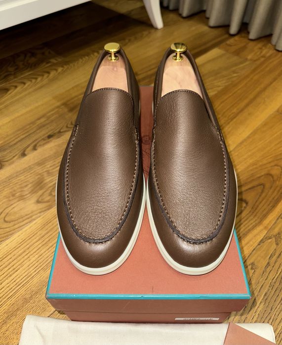 Лоферы из кожи лося Loro Piana