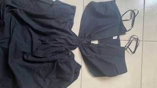 Czarna sukienka, przewiewna