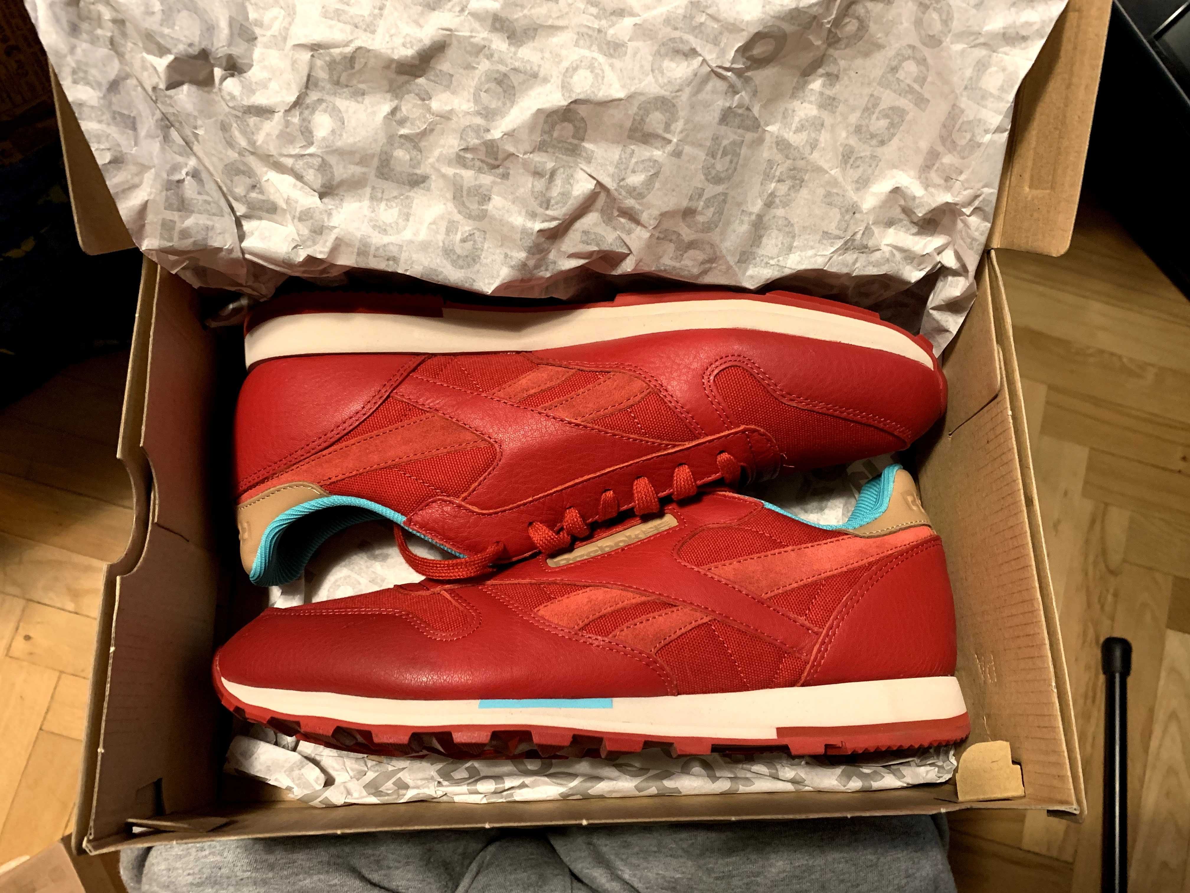 Reebok Classic Leather Utility | Red / Teal | 44 | 28,5 cm | 10.5 US
