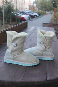 Уггі дитячі кремові сріблясті сваровскі ugg Australia