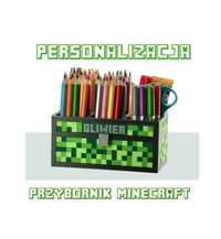 PIÓRNIK PRZYBORNIK MINECRAFT personalizowany prezent na biurko