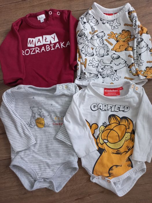 Paka paczka zestaw ubrań dla chłopca 68