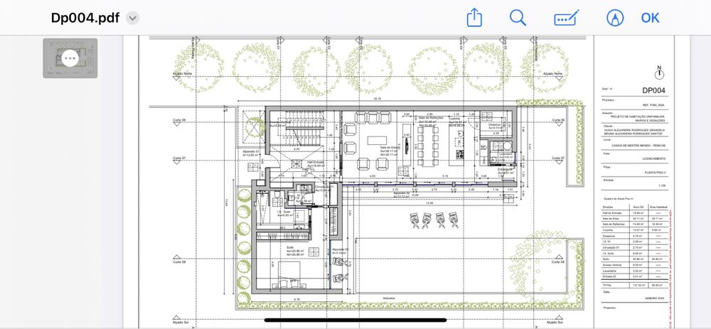 Terreno com projeto aprovado CMP moradia T4