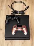 PlayStation 4 Slim (CUH-2016B) + dwa pady i okablowanie