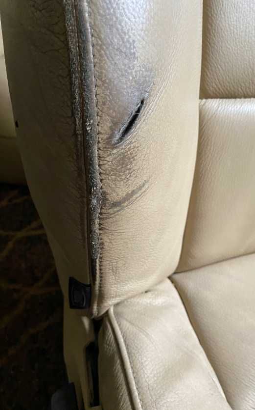 Komplet kanapa fotele BMW E90 jasna skóra