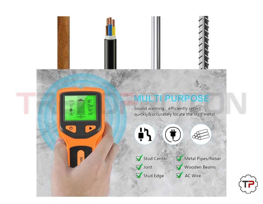 Detector de Metais de Parede 5 em 1
