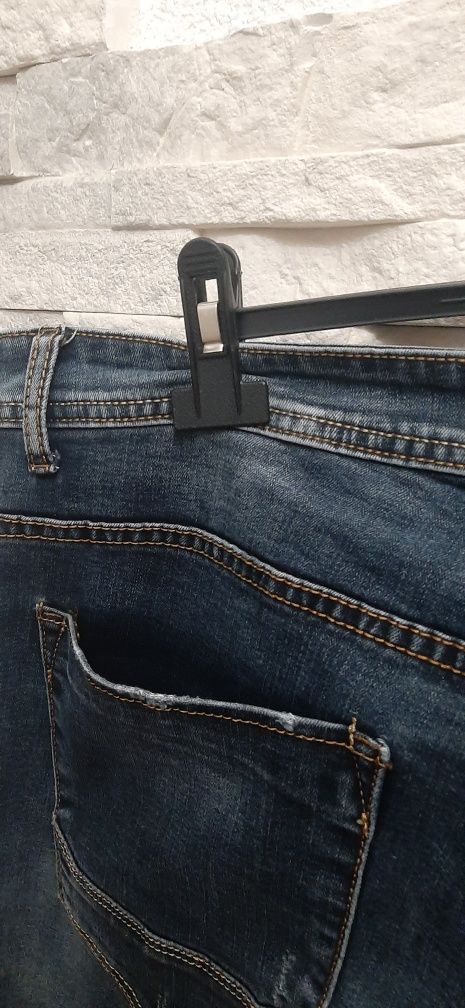 Spodnie Jeans granatowe 36 (53 cmx2 pas)