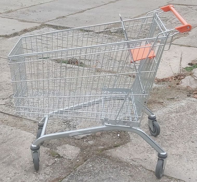 Duży wózek sklepowy Wanzl EL 212 o nośności do 130 kg, jak nowy.