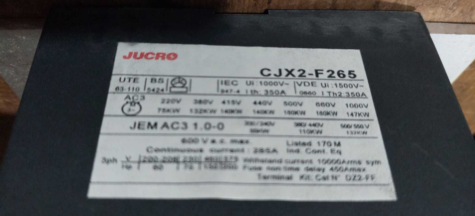 Контактор CJX2-F265 110В 265А (NC2-265, КТИ-5265 265А)