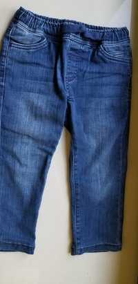 Spodnie jeansowe R 98 ocieplane