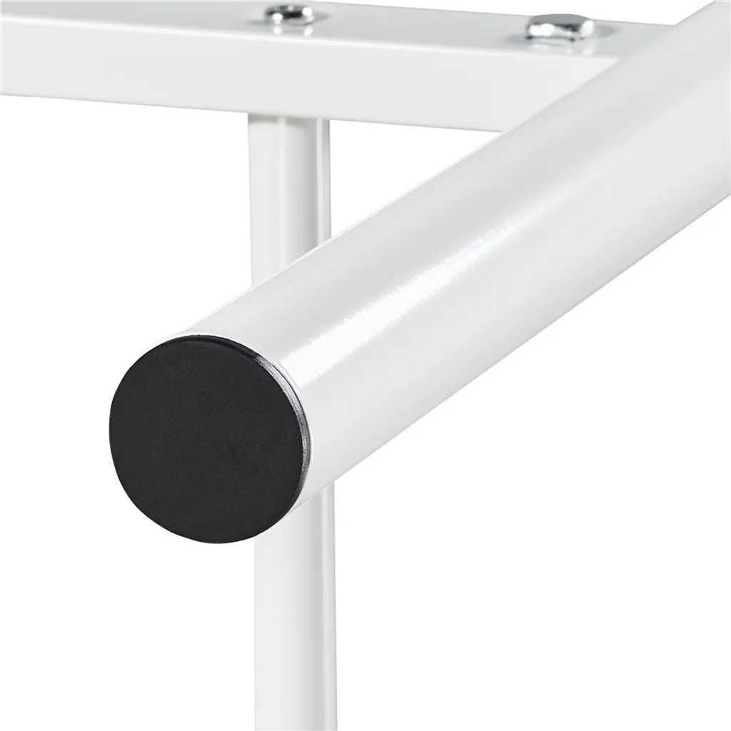 Łóżko pojedyncze białe 90x190cm z metalową ramą ,zagłówkiem,podnóżkiem