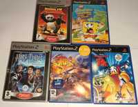 Gry na PS2 KungFu Panda, Harry Potter, Spongebob, Jak X, Kaczor Donald