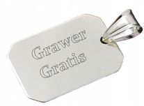 Zawieszka Nieśmiertelnik  z Grawerem