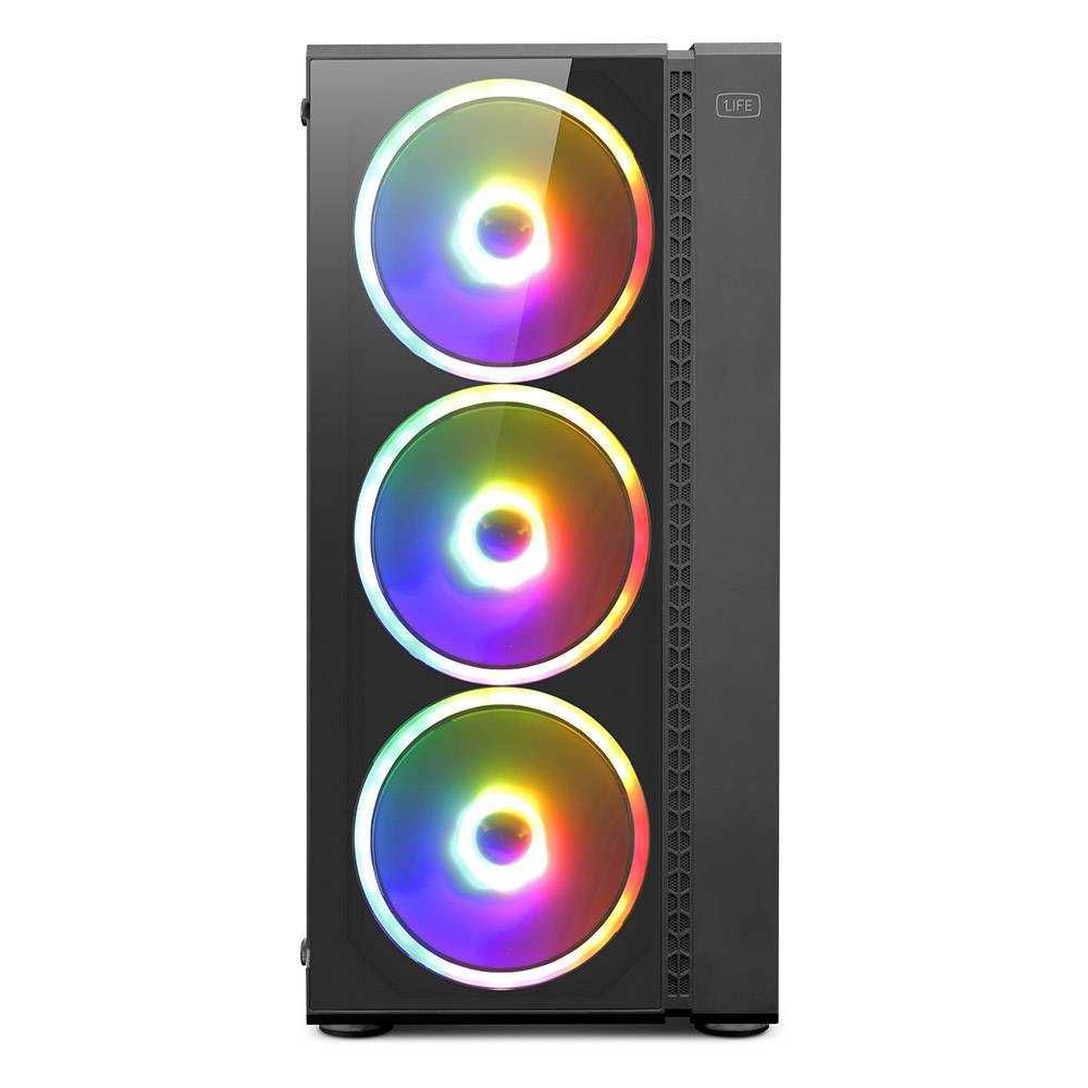 [ORIGINAL] Caixa Extended-ATX 1Life c:lumy ARGB Vidro Temperado Preta