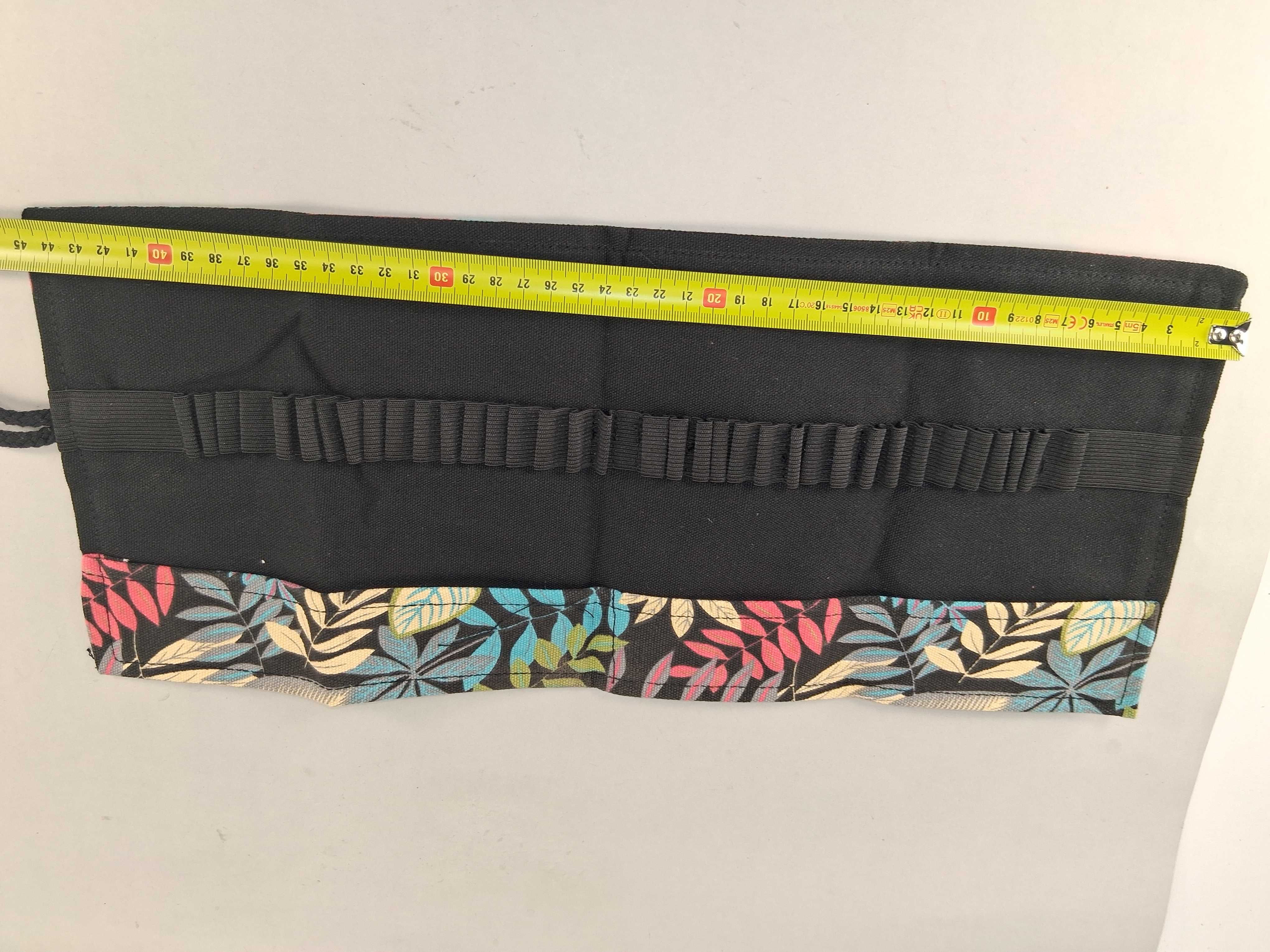 W219 Etui Piórnik Organiser Na Kredki Pędzle Liście 48szt