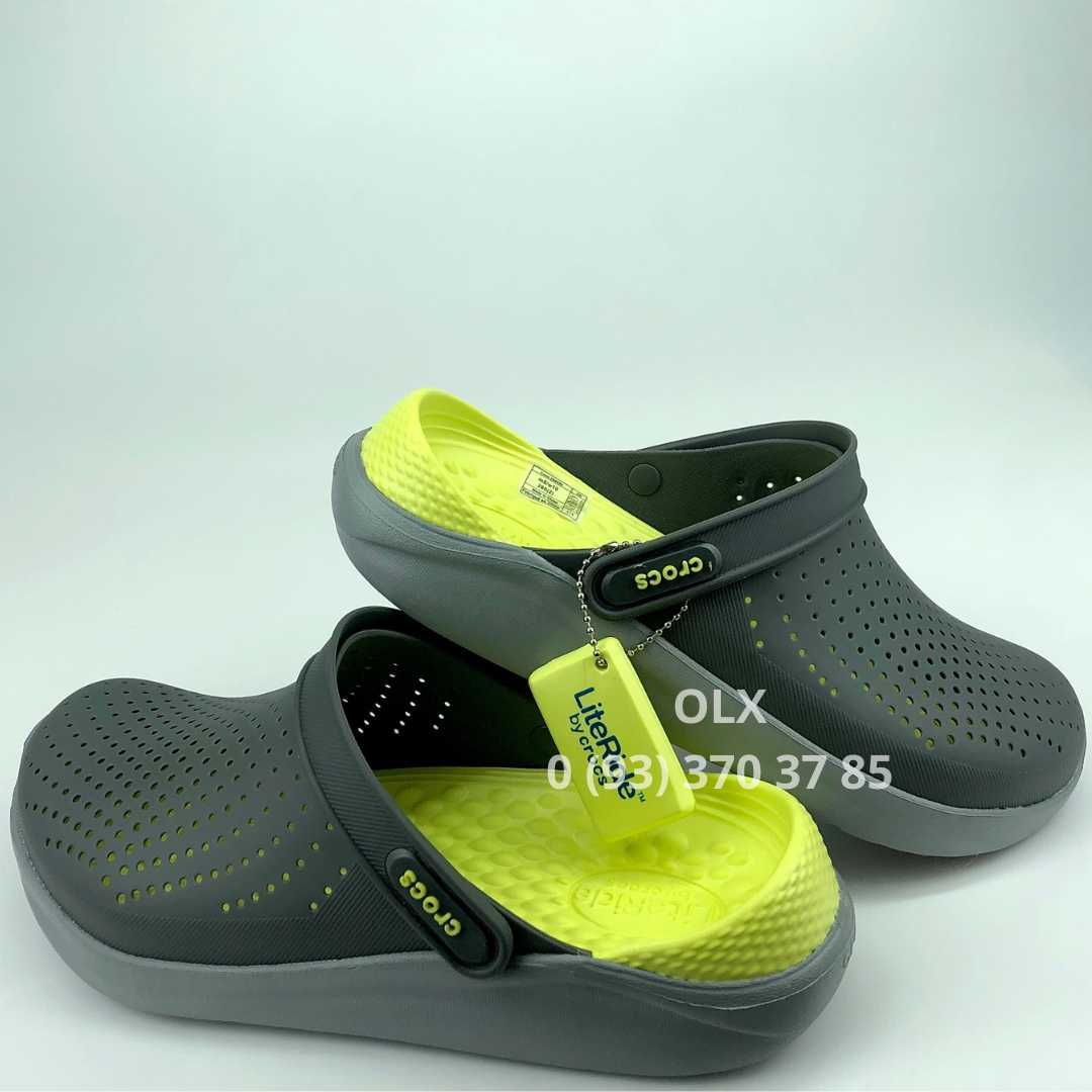 Crocs LiteRide Чоловічі Крокси Grey Сірі Black Чорні Navy Сині Зелені