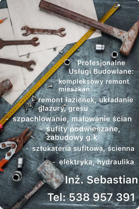 Remonty i wykończenia wnętrz- Wrocław, Oława i okolice