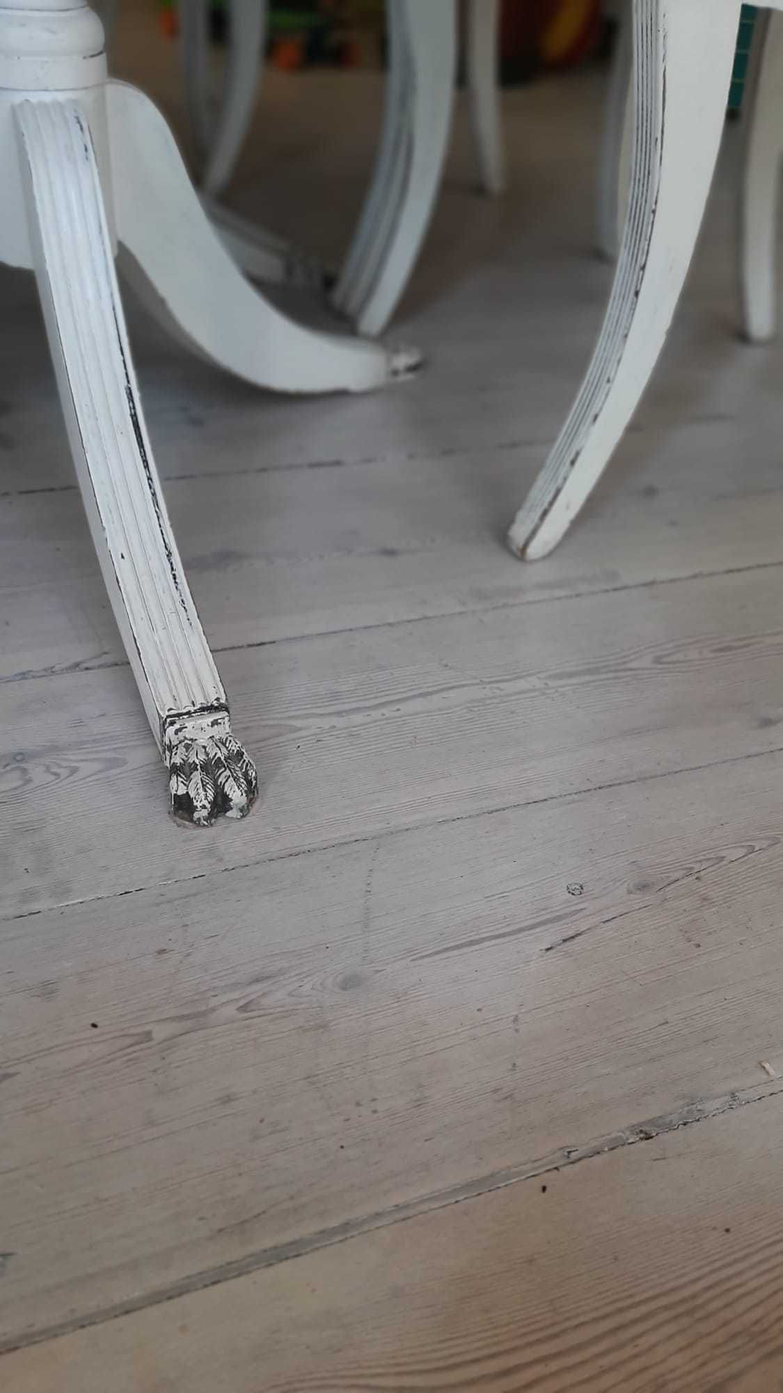 Vintage- STÓŁ rozkładany + KRZESŁA 6 szt.- Piękny duży - BOHO, Retro