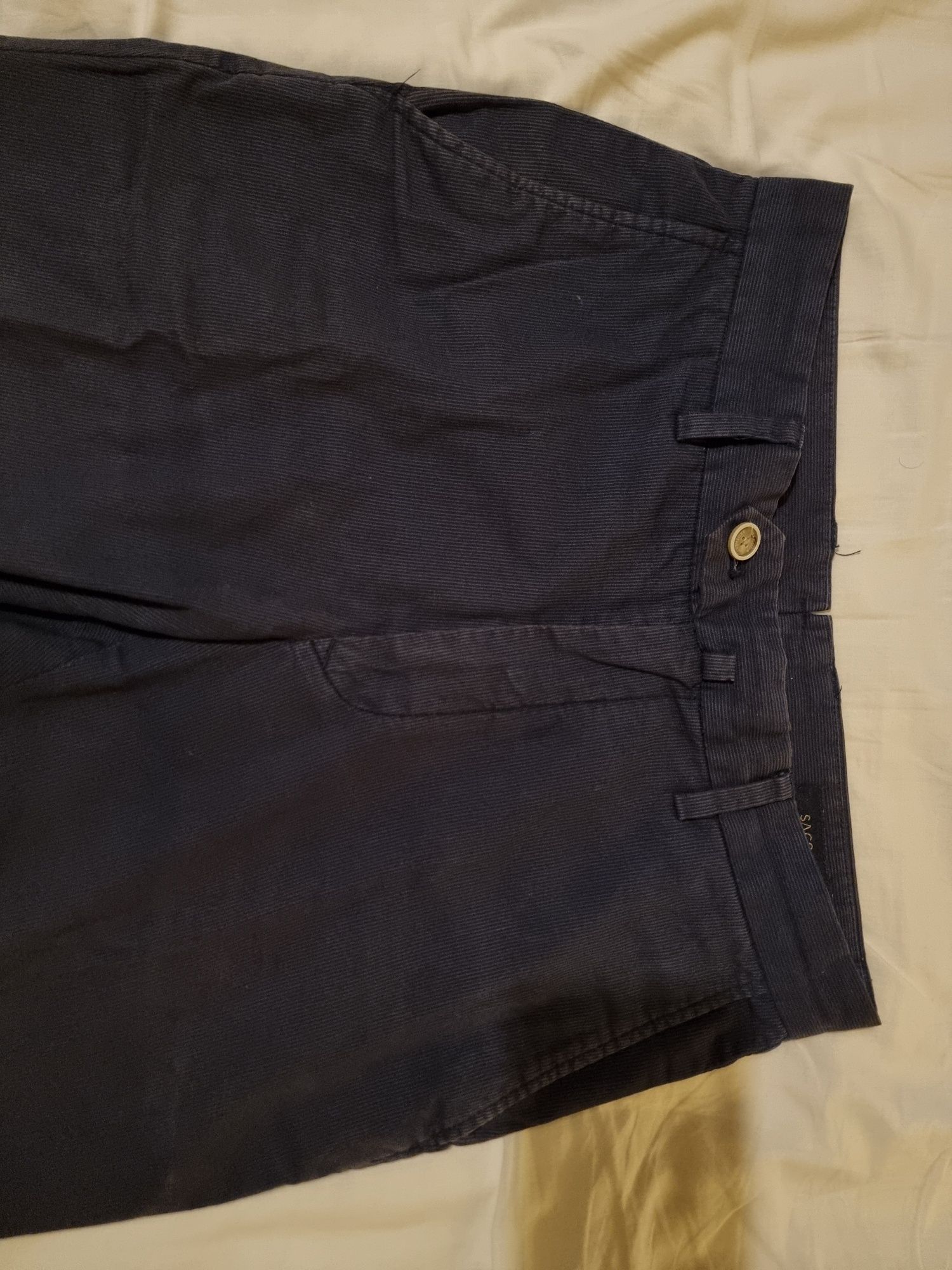 Sacoor - Azul Riscas - Calças Chino