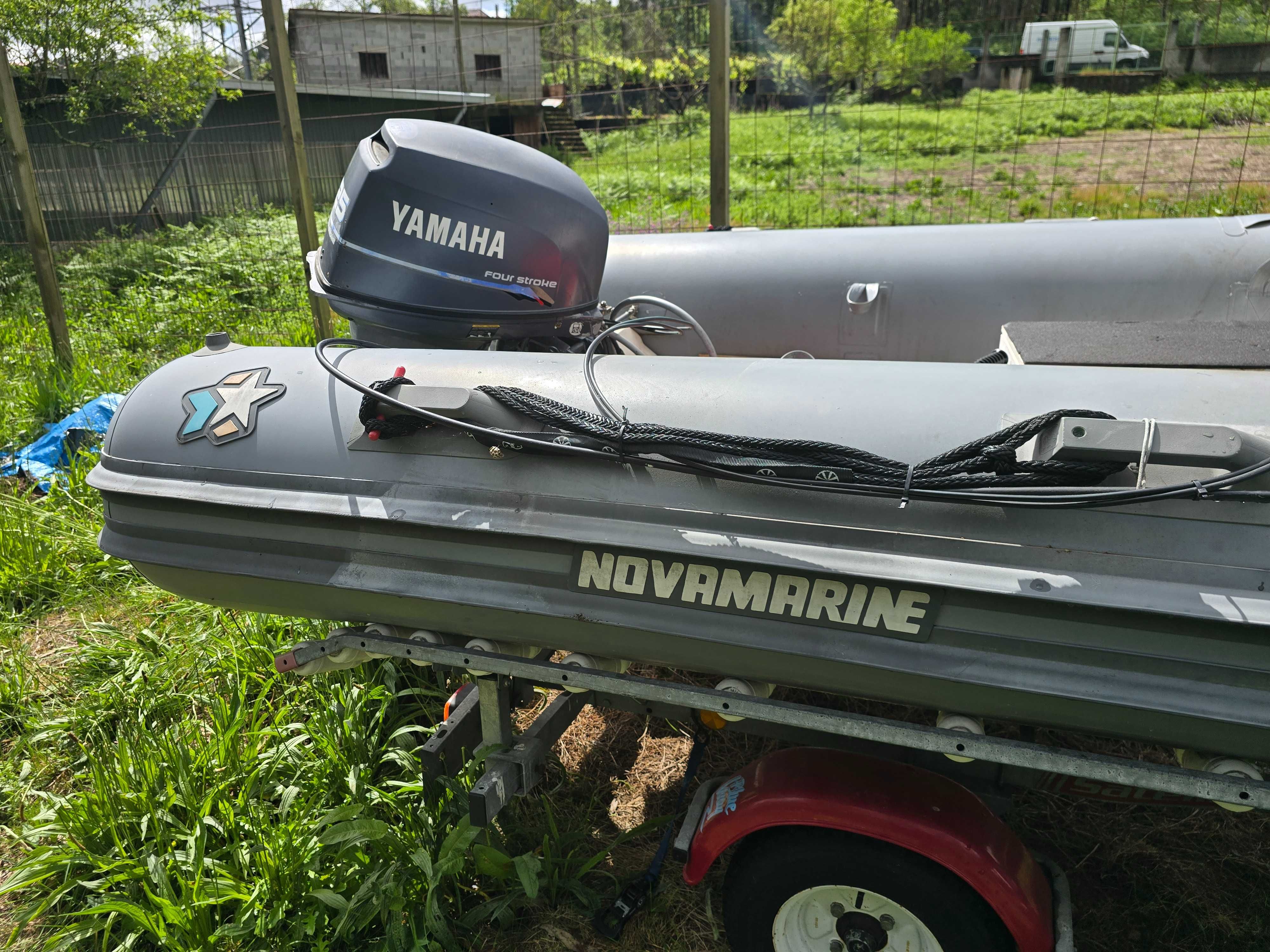 Vendo semi rigido Novamarine Rh430 / Yamaha c/ atrelado