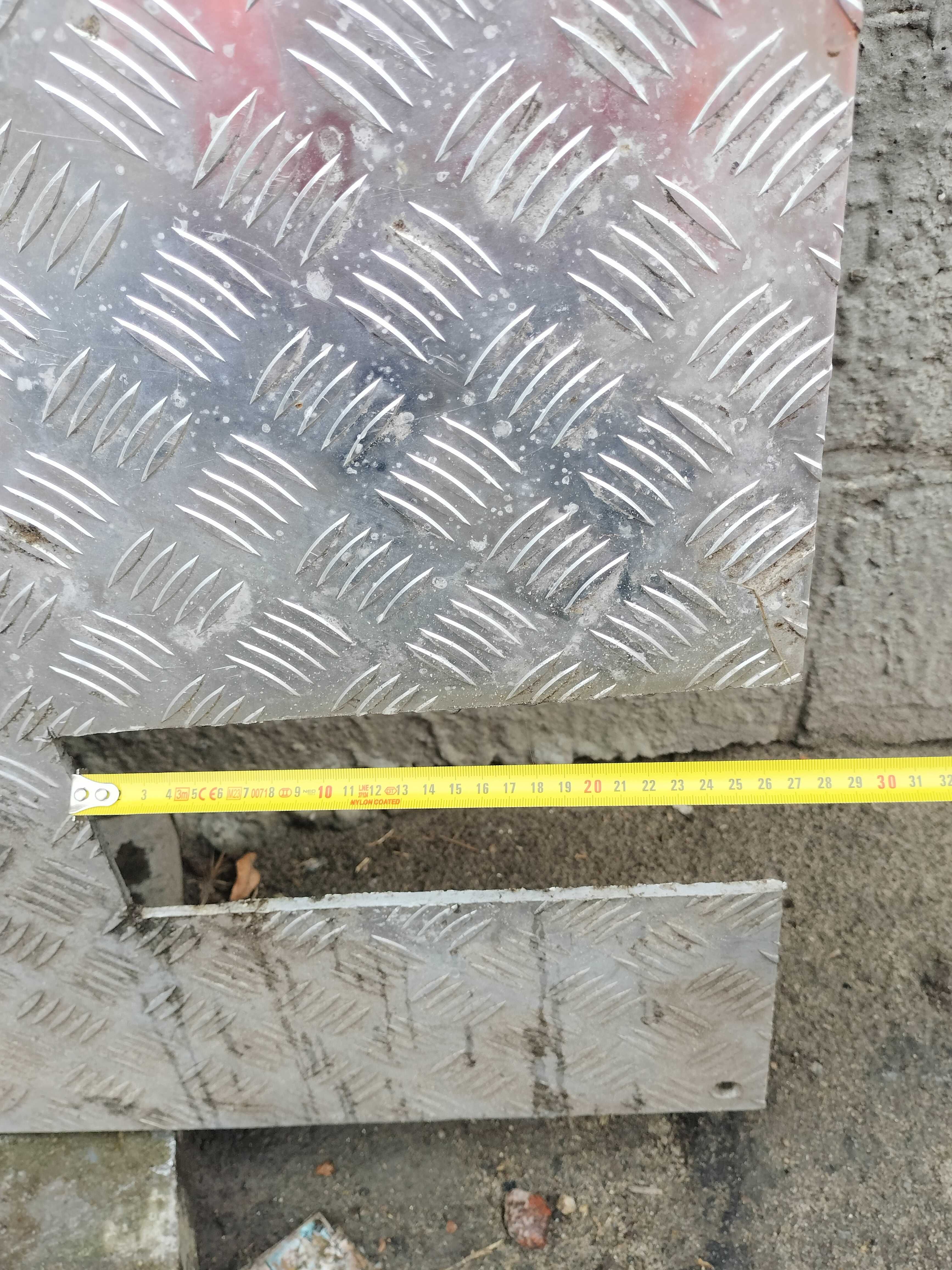 Blacha ryflowana aluminiowa - używana