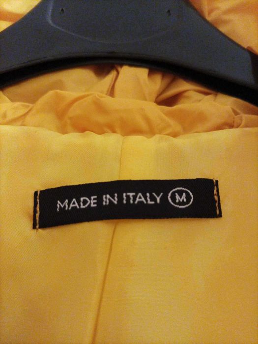 Kurtka pikowana damska lub młodzieżowa żółta