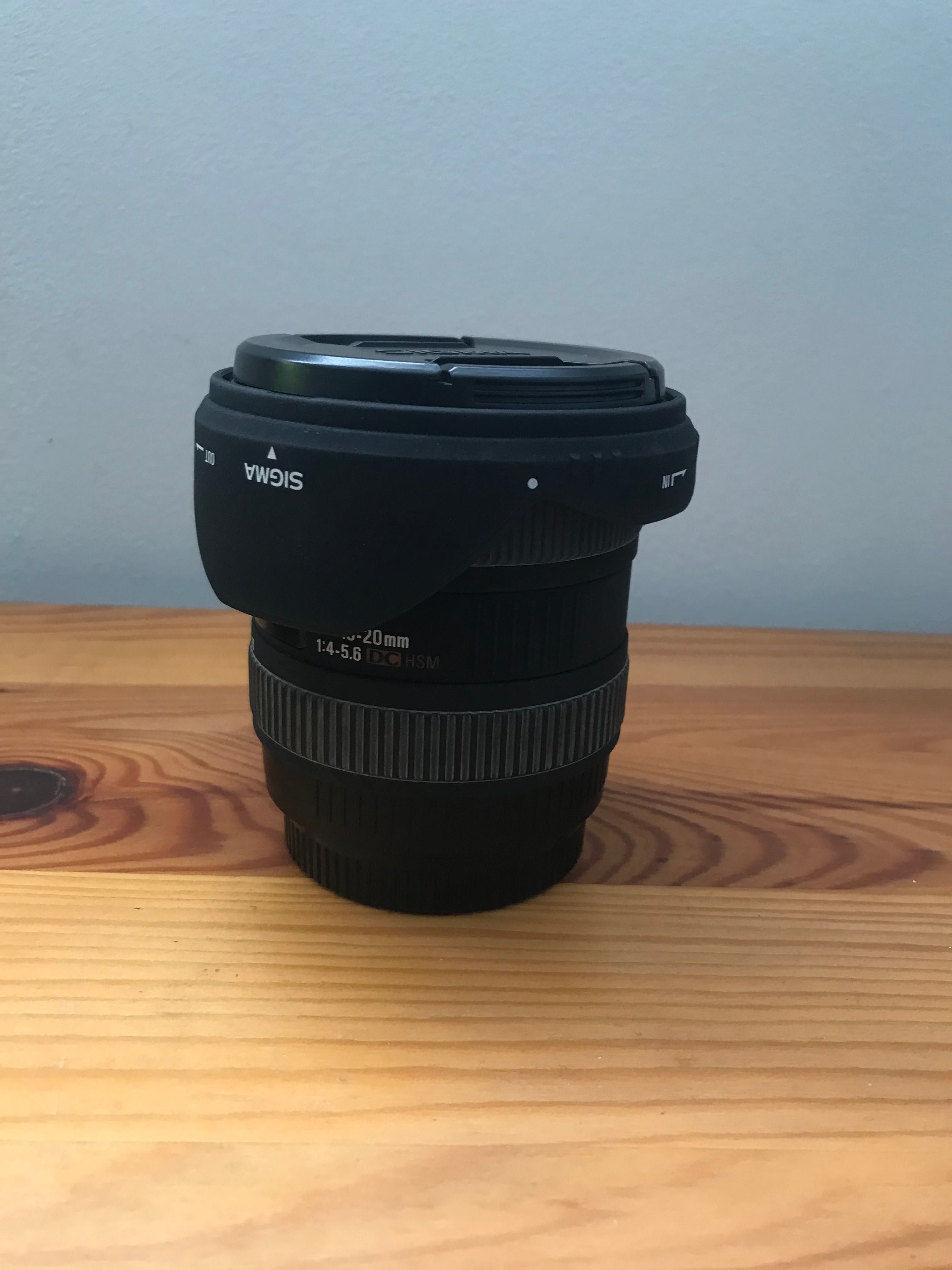Objectiva Sigma 10-20 mm F4-5.6 EX DC HSM (Canon)