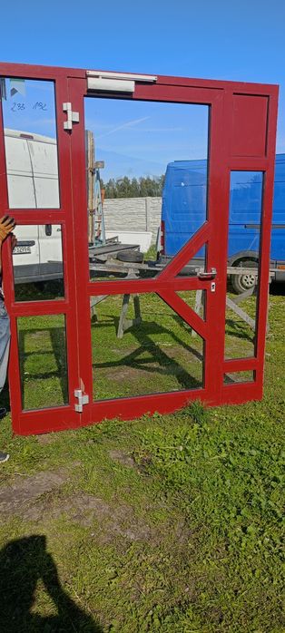drzwi aluminiowe używane z Niemiec super stan dostawa gratis cały Kraj