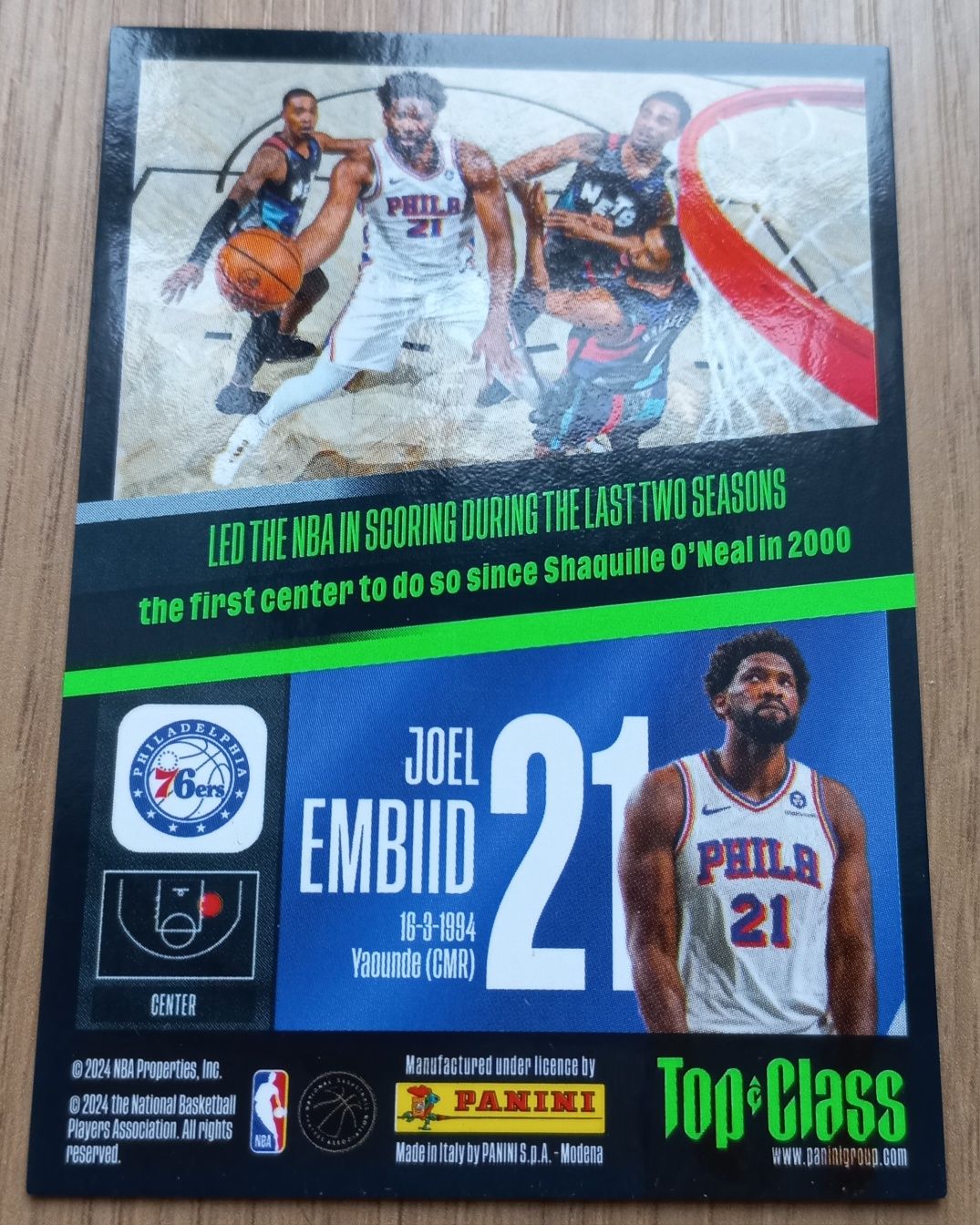 Joel Embiid #21 Philadelphia 76 ers Top&Class