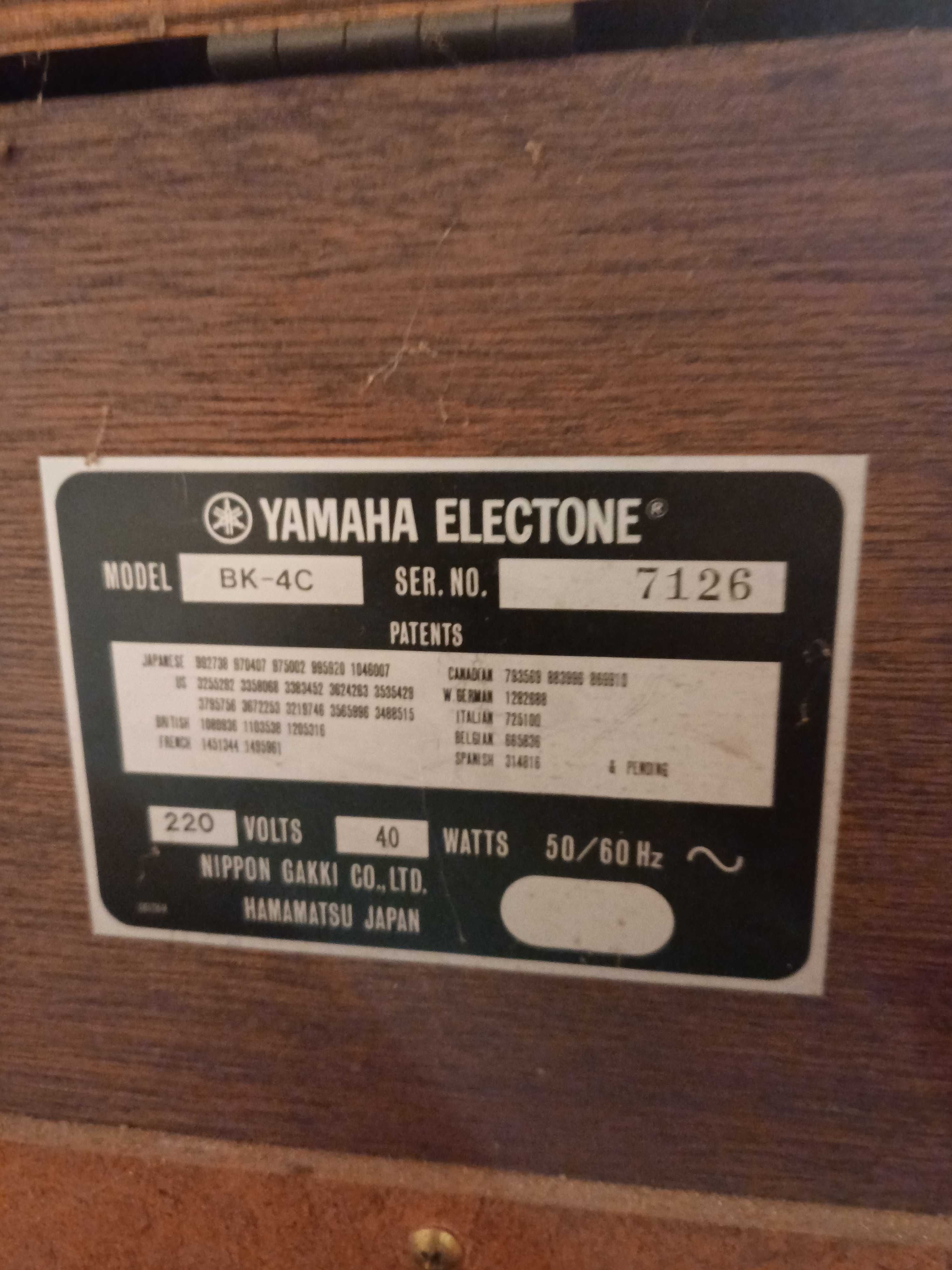 Organy Yamaha BK -4c