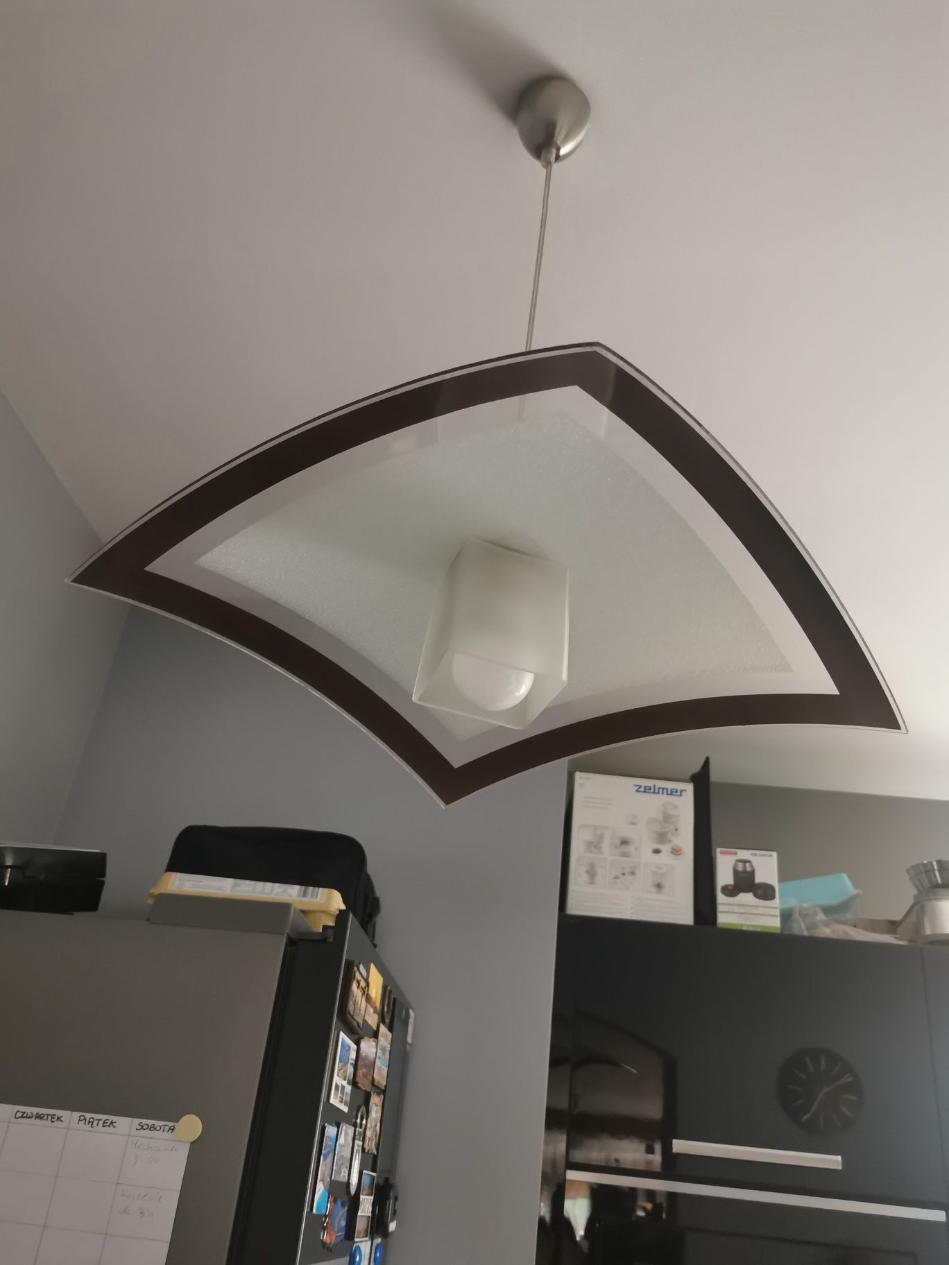 Lampa sufitowa, szkło, 2 sztuki