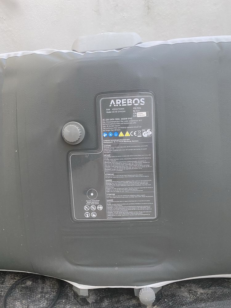Arebos spa jacuzzi com aquecimento