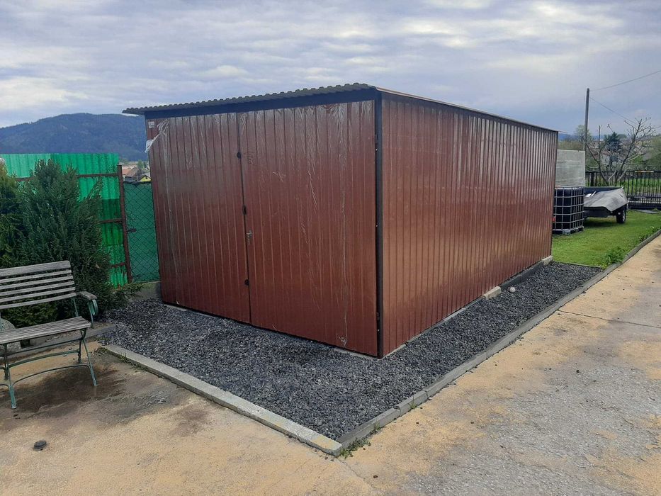 Garaż 3x5 Montaż Garaż blaszany Garaż blaszak na budowe 2x3 4x5 Wiata