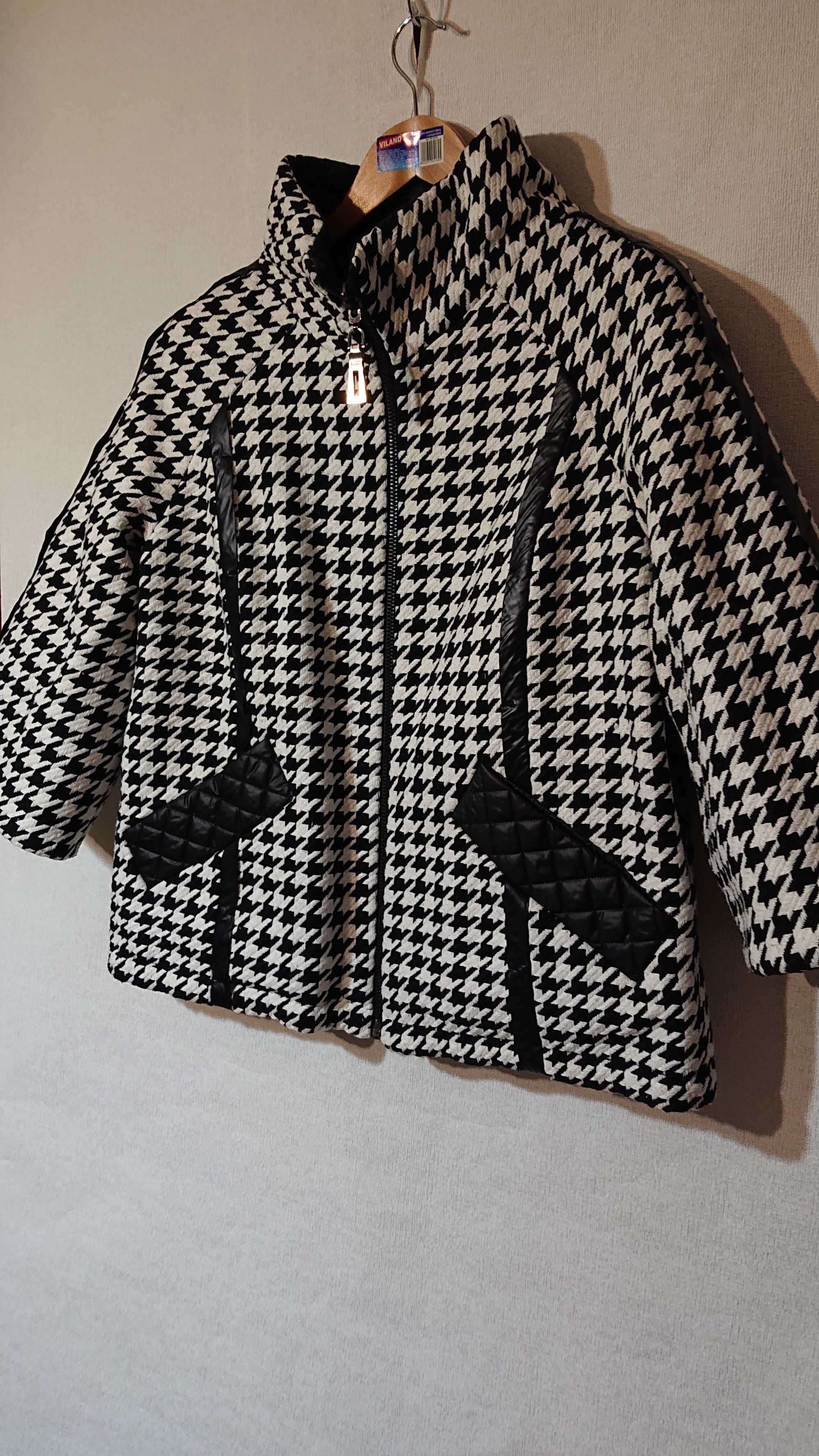 Женская двусторонняя куртка жакет Samange 52 54 2xl 3xl шерсть демисез