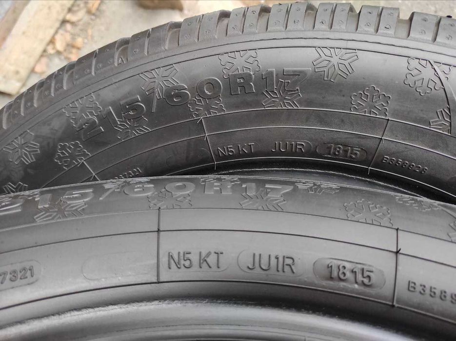 Dunlop SP Winter Sport 4D 215/60r17 made in Germany 2шт, 6,5мм, ЗИМА