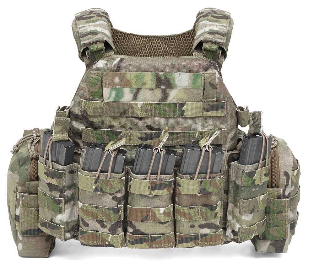 Плитоноска Warrior Assault Systems DCS з підсумками multicam