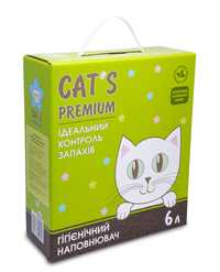 Котячий наповнювач Cat's Premium ідеальний контроль запахів