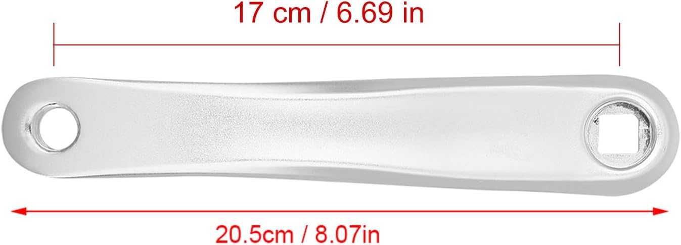 Uniwersalny Korbowód Rowerowy 170 mm, Lewy do Pojedynczego Łańcucha