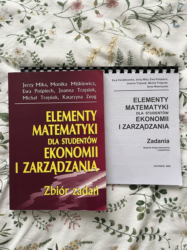 elementy matematyki dla studentów ekonomii i zarządzania