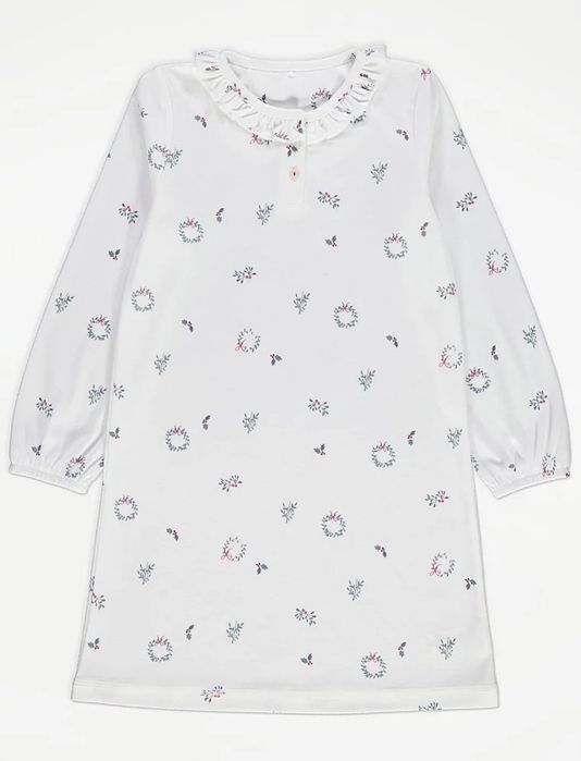 110 116 George koszula nocna świąteczna jemioła z długim rękawem nowa