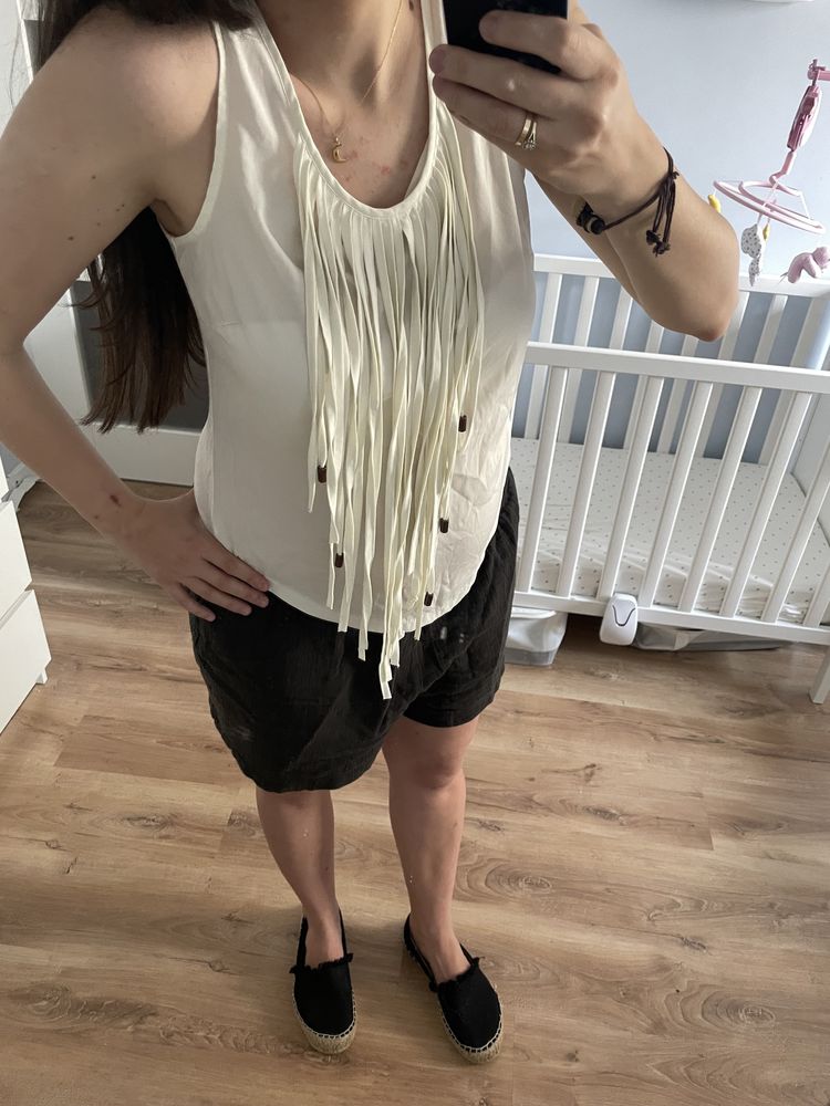 Vero Moda only rozm. 38 - M Top boho z frędzlami