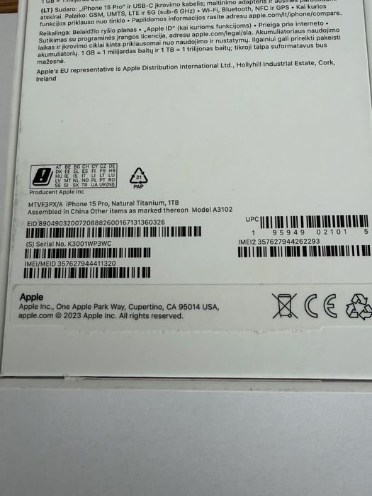 Iphone 15Pro 1TB- stan idealny