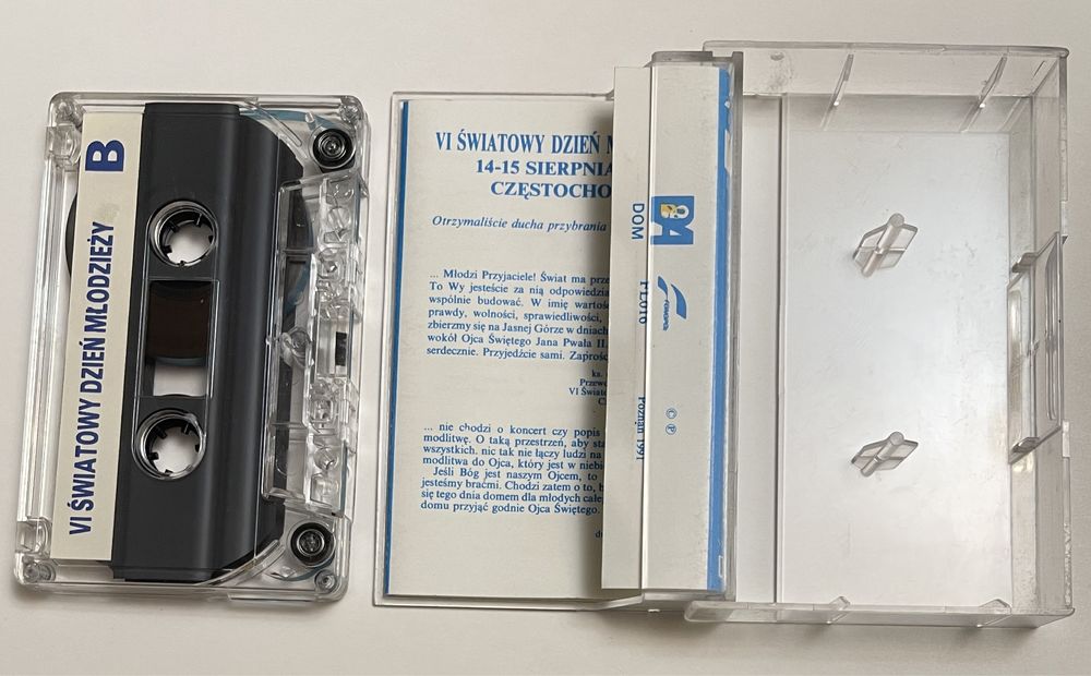 VI Światowy Dzień Młodzieży 1991 kaseta magnetofonowa audio