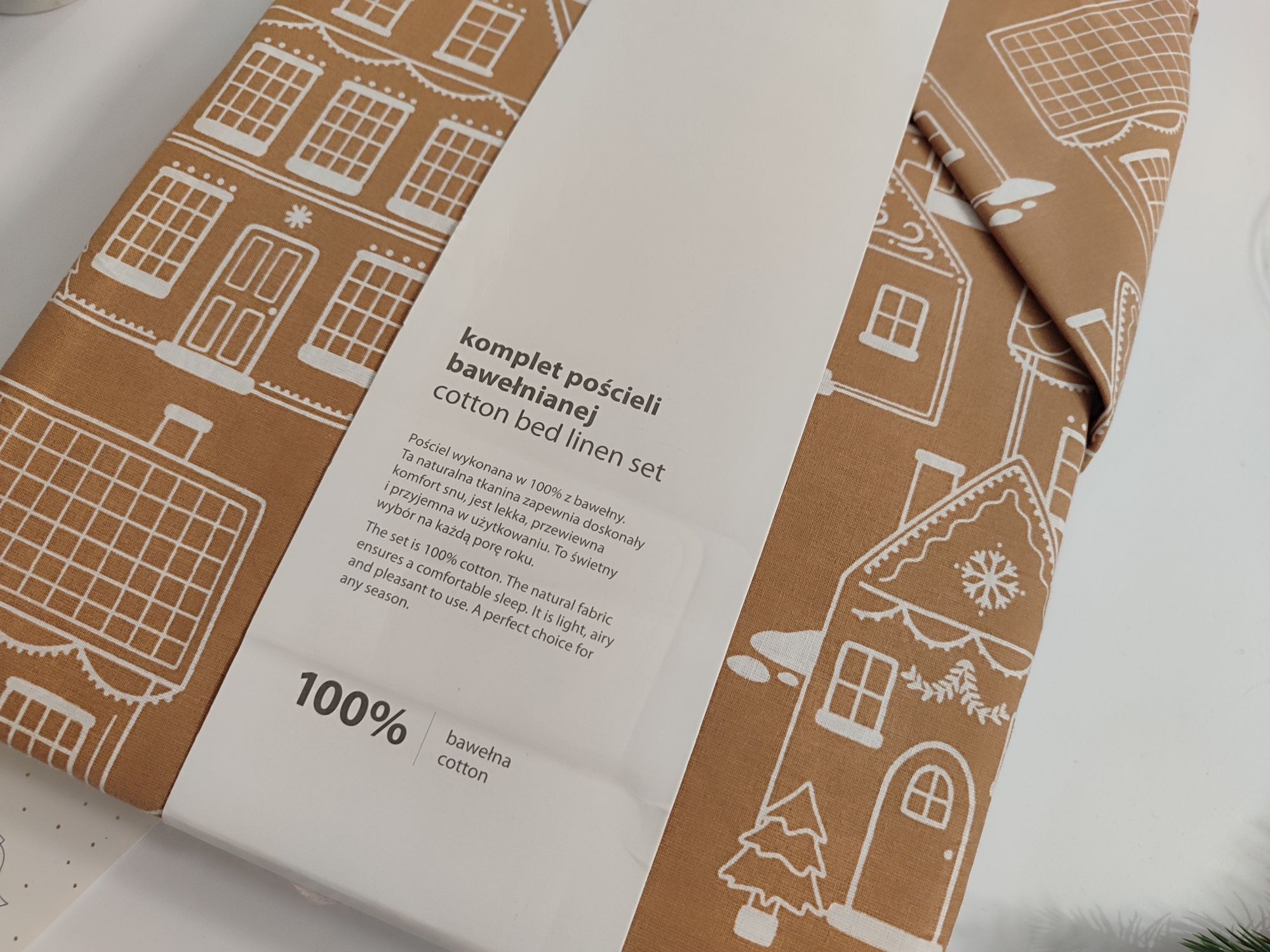 Komplet pościeli bawełna home&you 200x220 hanning domki kamieniczki