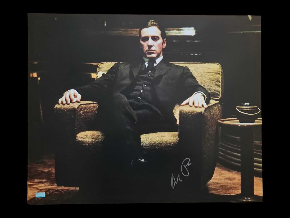 ! AUTOGRAF Al PACINO Foto 40x50 cm Certyfik GODFATHER Ojciec Chrzestny