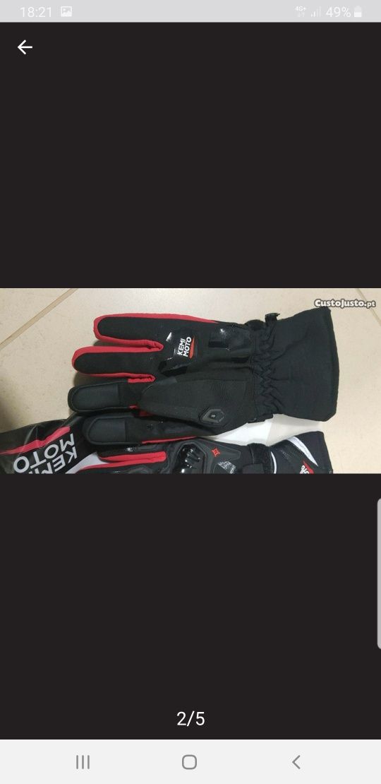 Luvas de inverno Para Mota