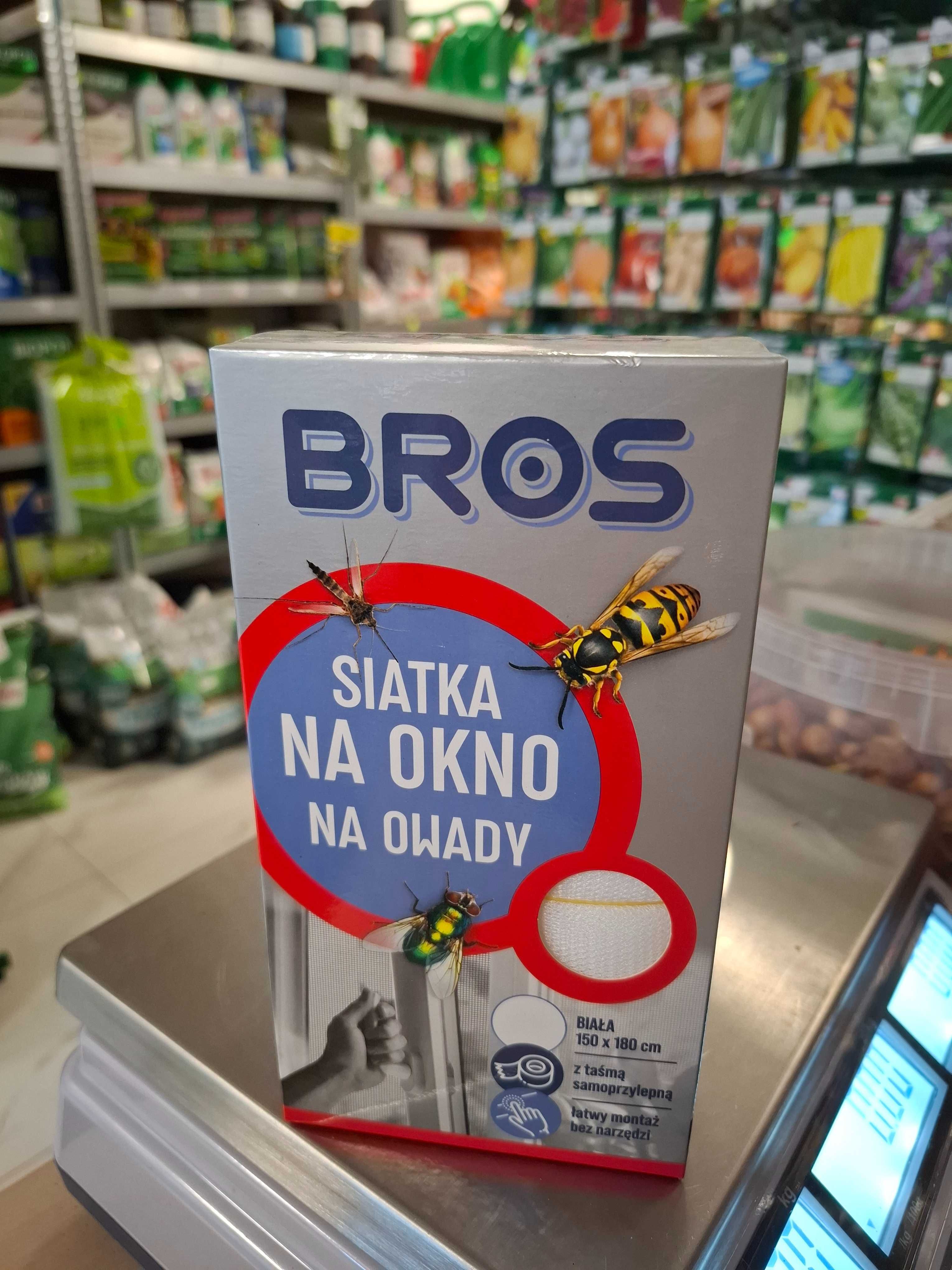 Bros Moskitiera siatka na okno na owady 150x180 cm Biała