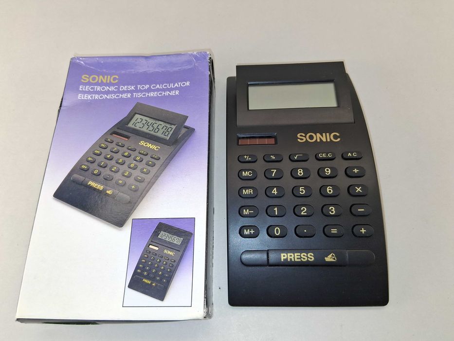 N139 Kalkulator Biurkowy Stacjonarny SONIC Classic Duży Wyświetlacz