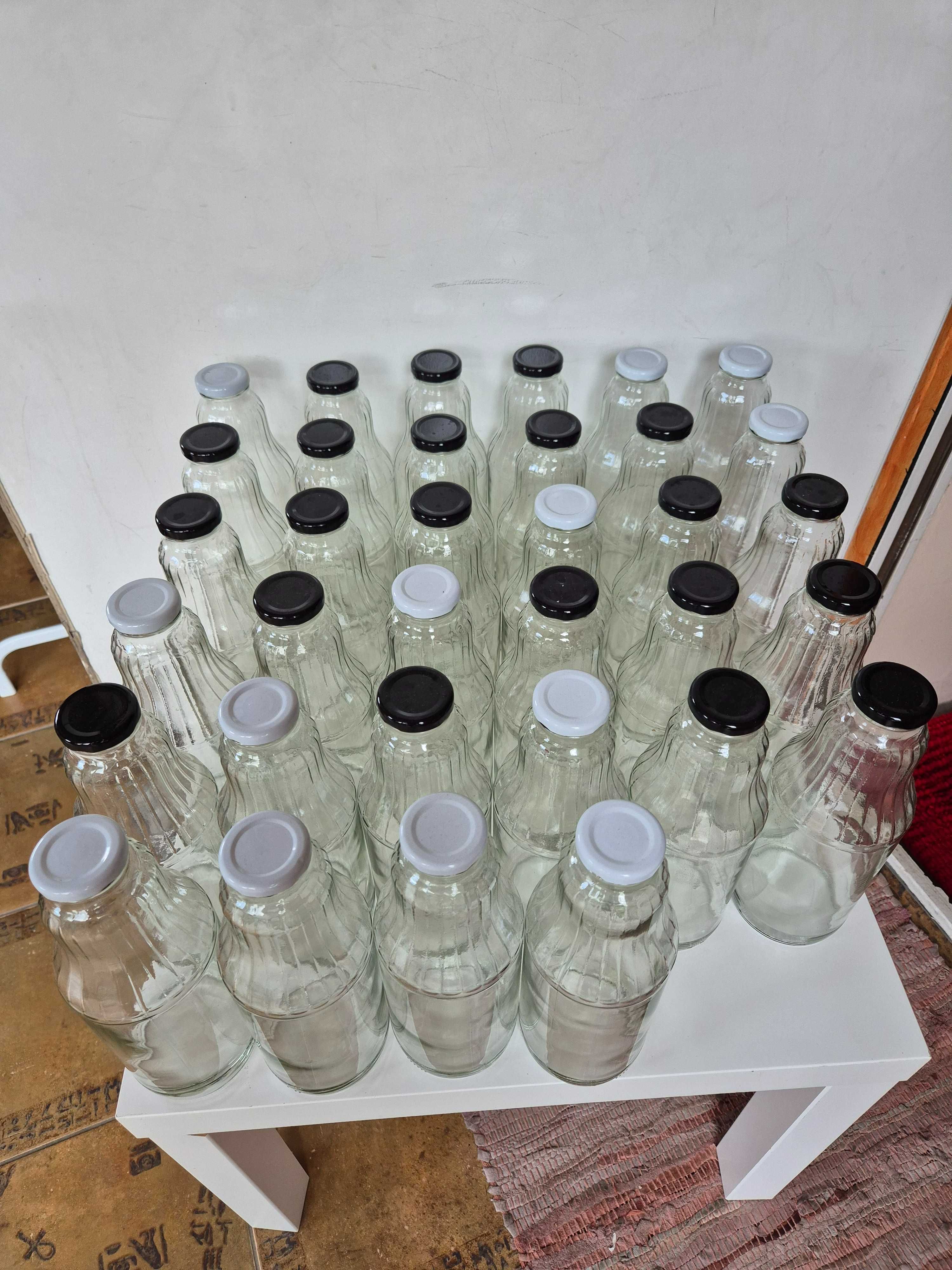 Butelki szklane 1 l  x 34 sztuki do soków przetworów