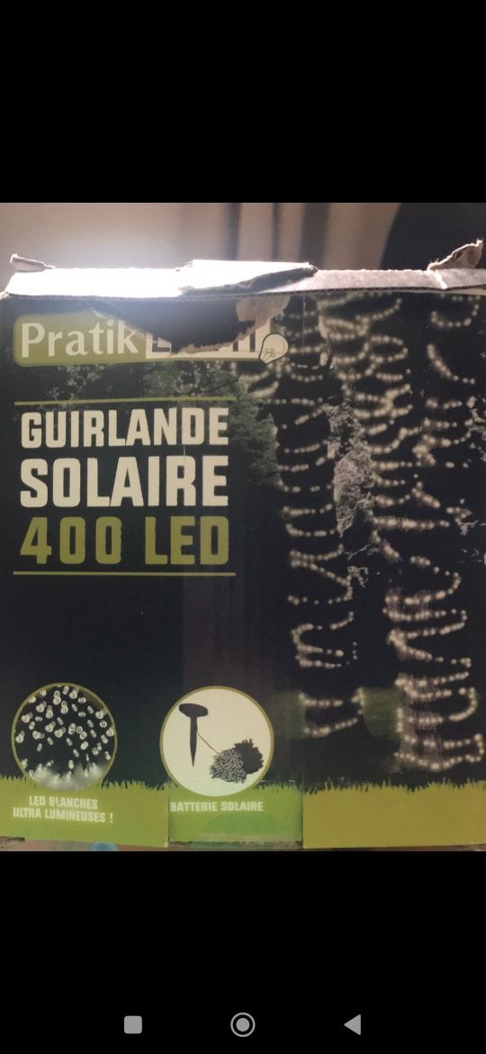 Fita de luzes  leds solar (400leds)